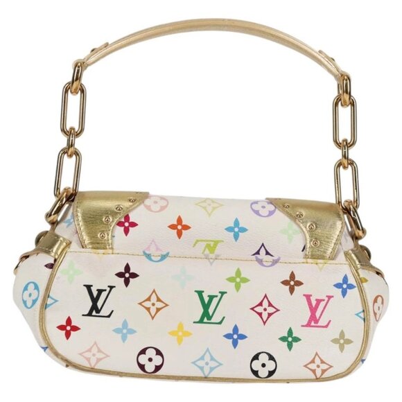 LOUIS VUITTON Monogram Multicolor Marilyn Shoulder Bag White M40206 Auth 138531A - Picture 2 of 16